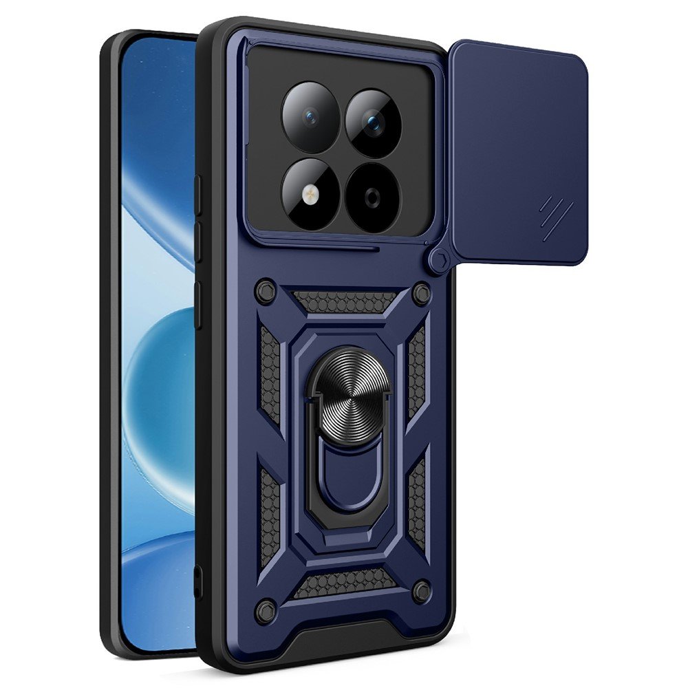 Hybrid Armor Camshield maskica s poklopcem kamere za Xiaomi Redmi Note 15 Pro – plava