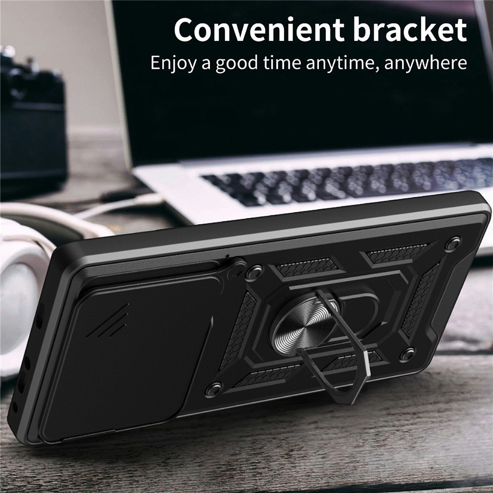 Hybrid Armor Camshield maskica s poklopcem kamere za Xiaomi Redmi Note 15 Pro – plava - Slika 7