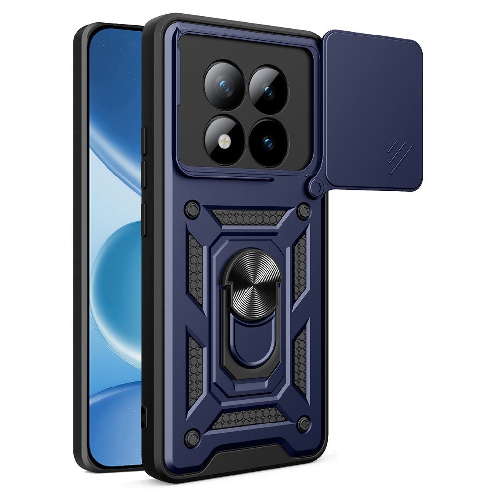 Hybrid Armor Camshield maskica s poklopcem kamere za Xiaomi Redmi Note 15 Pro + – plava