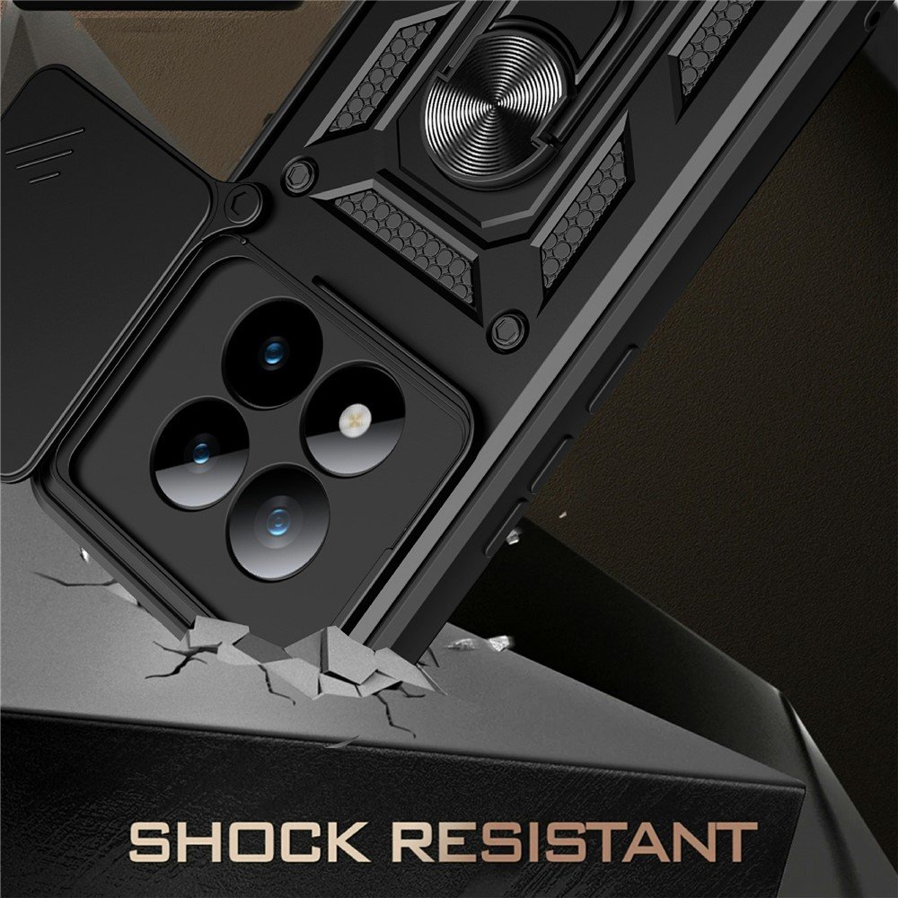 Hybrid Armor Camshield maskica s poklopcem kamere za Xiaomi Redmi Note 15 Pro + – plava - Slika 7