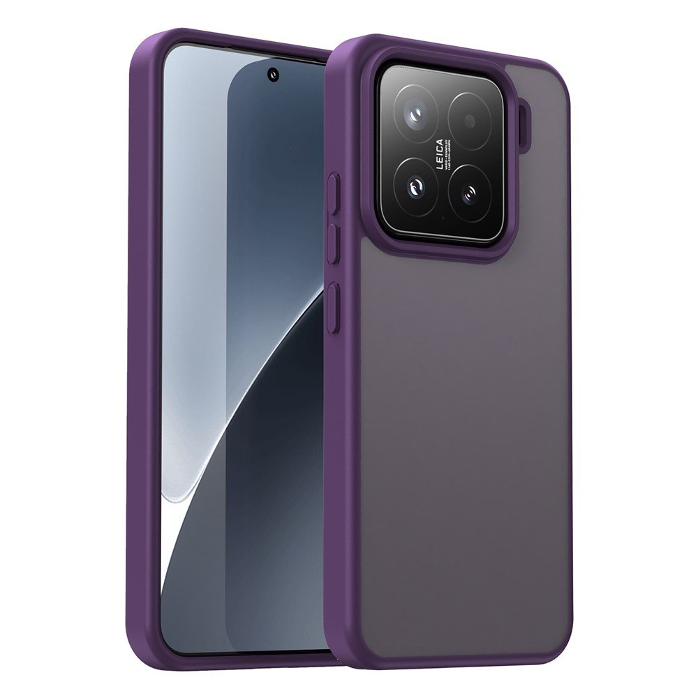 Mat prozirna maskica za Xiaomi 15 - ljubičasta