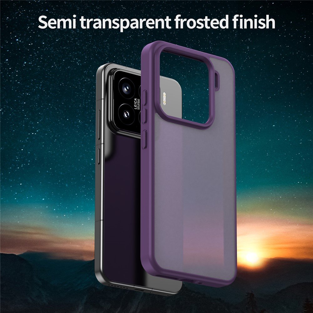 Mat prozirna maskica za Xiaomi 15 - ljubičasta - Slika 4