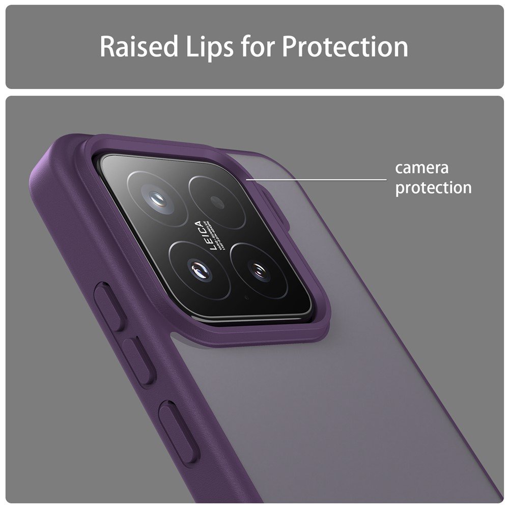 Mat prozirna maskica za Xiaomi 15 - ljubičasta - Slika 5