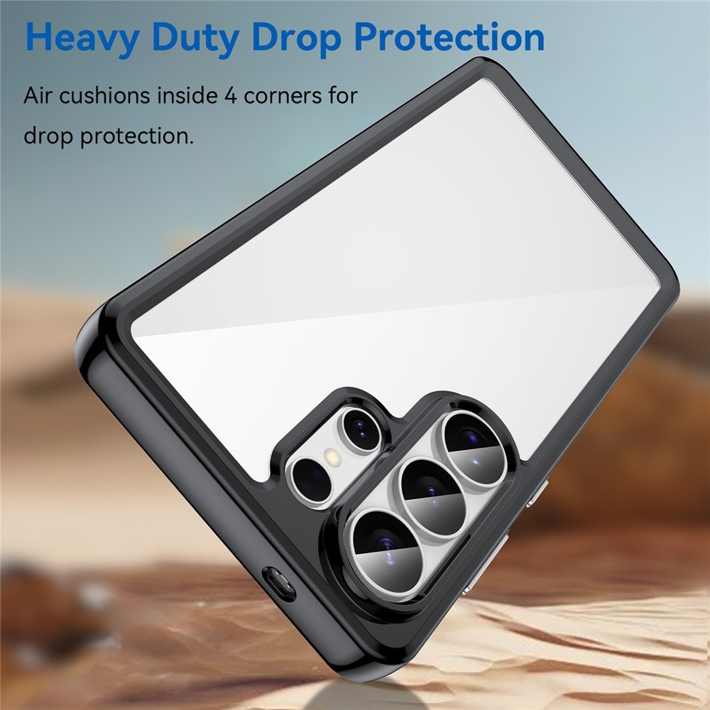 Outer space prozirna maskica s crnim gel okvirom za Samsung S26 Ultra - Slika 4