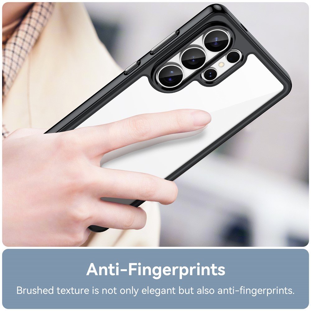 Outer space prozirna maskica s crnim gel okvirom za Samsung S26 Ultra - Slika 6