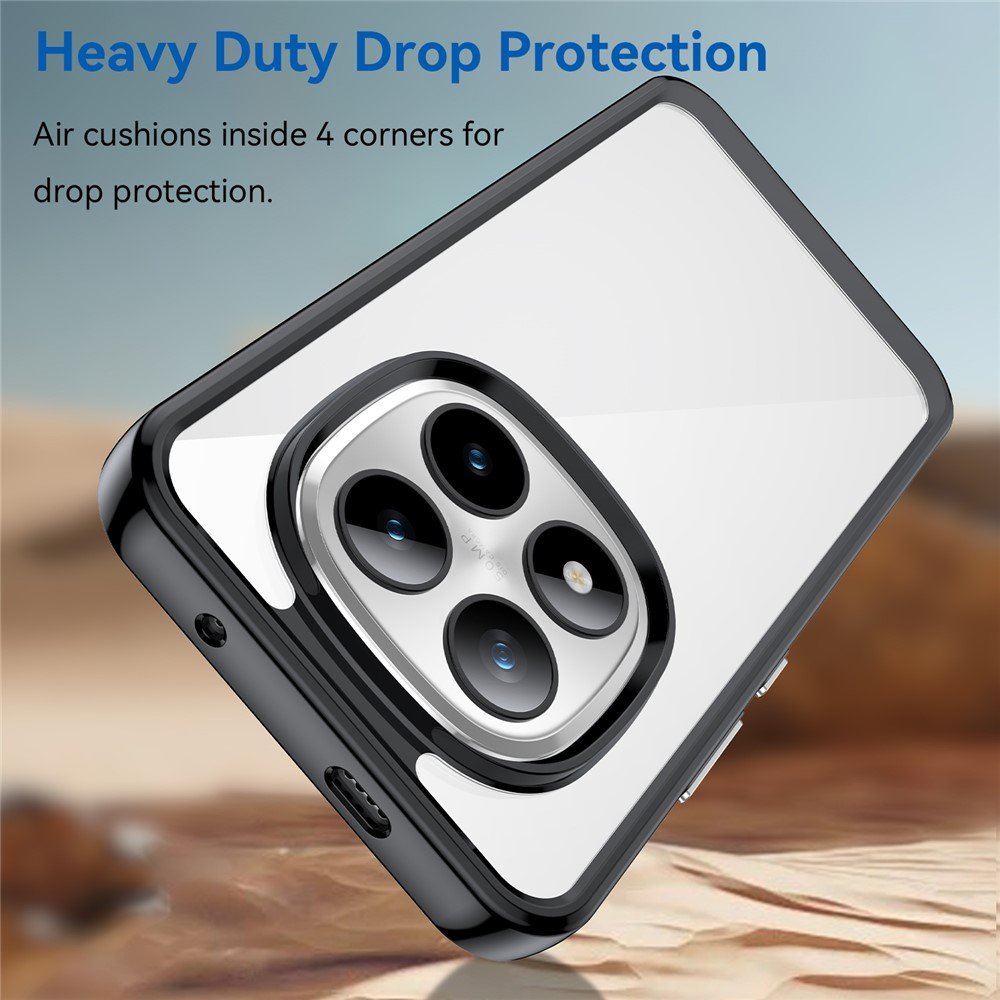 Outer space prozirna maskica s crnim gel okvirom za Xiaomi Redmi Note 15 Pro+ - Slika 6