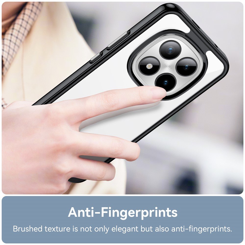 Outer space prozirna maskica s crnim gel okvirom za Xiaomi Redmi Note 15 Pro+ - Slika 8