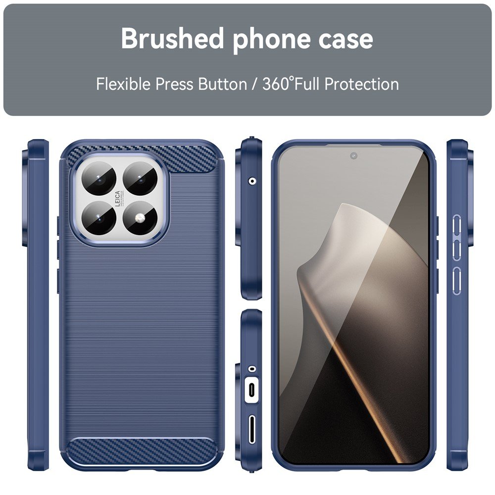 Carbon maskica za Xiaomi 15T - plava - Slika 3