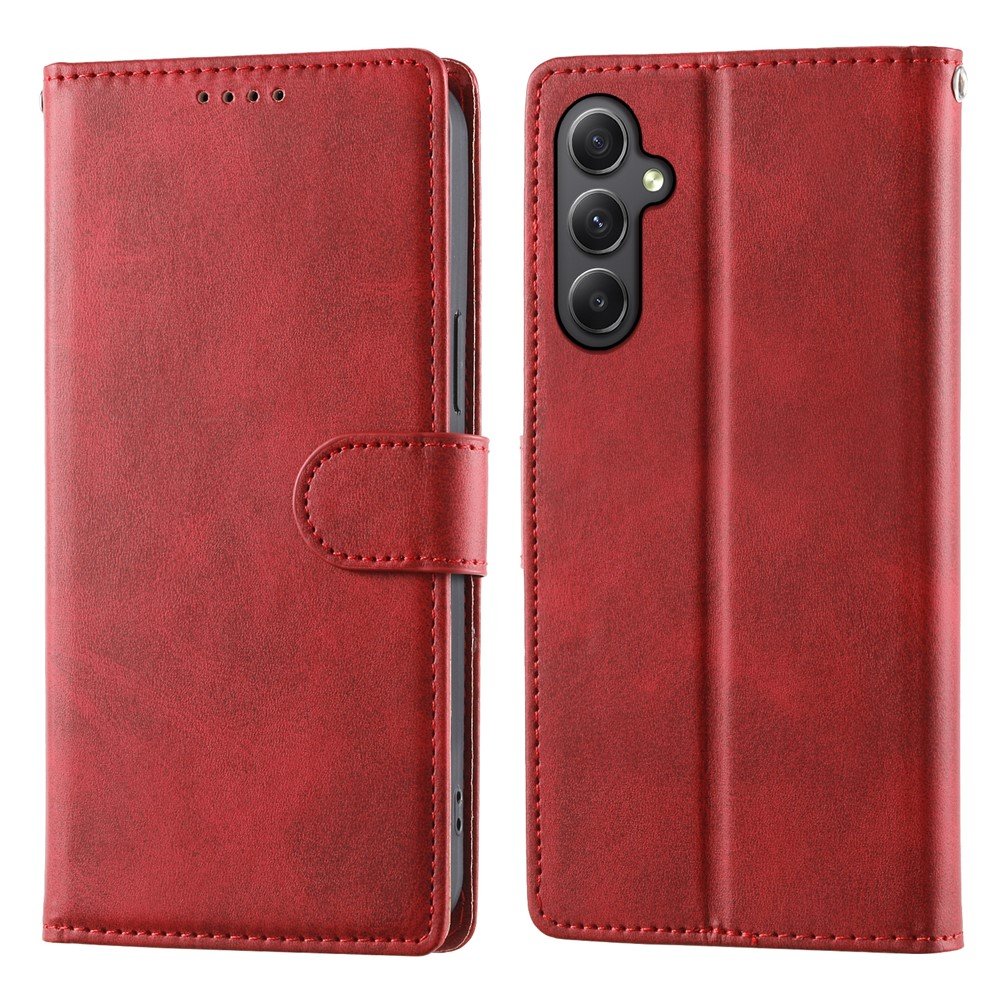 Preklopna wallet maskica za Samsung A35 - crvena