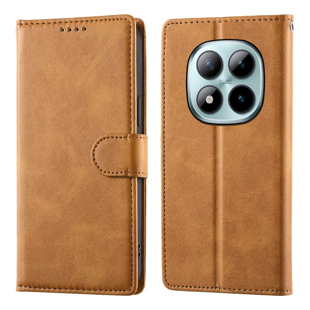 Preklopna wallet maskica za Xiaomi Redmi Note 15 Pro+ - smeđa