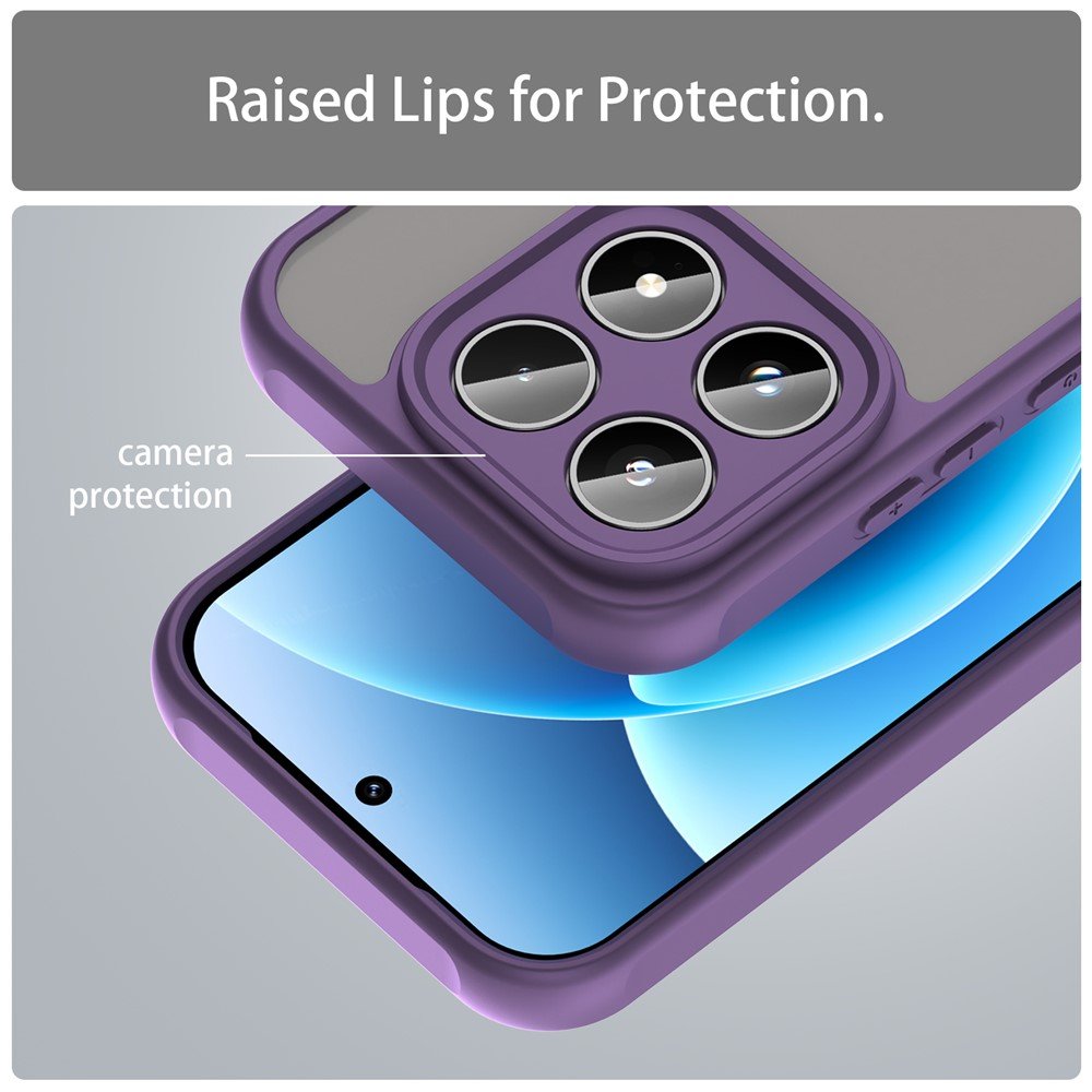 Mat prozirna maskica za Xiaomi 17 - ljubičasta - Slika 4