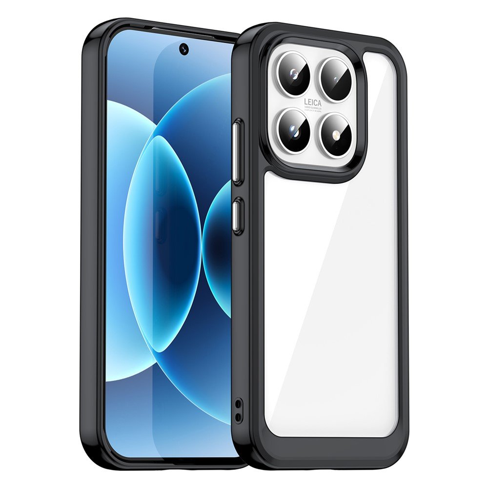 Outer space prozirna maskica s crnim gel okvirom za Xiaomi 17