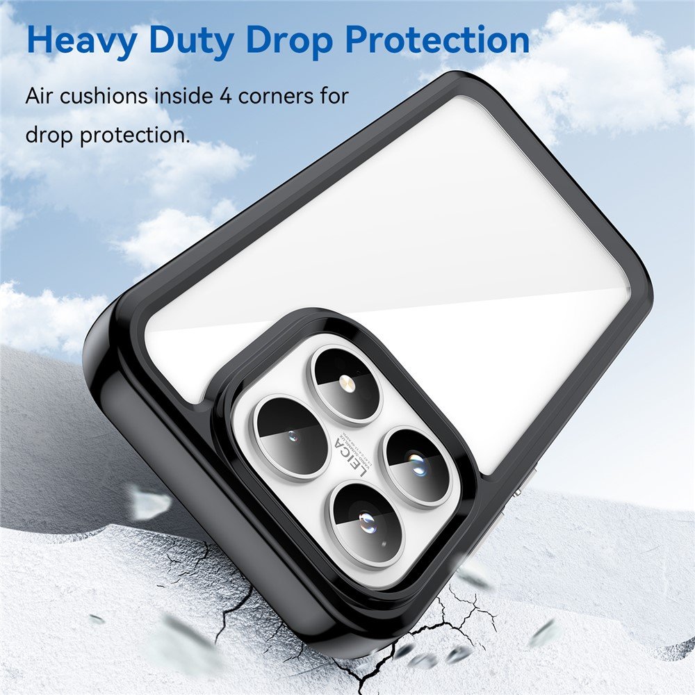 Outer space prozirna maskica s crnim gel okvirom za Xiaomi 17 - Slika 3