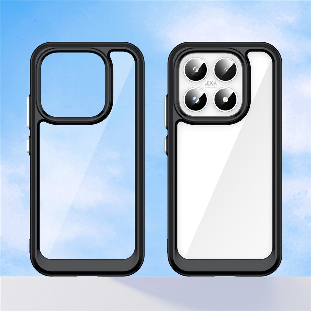 Outer space prozirna maskica s crnim gel okvirom za Xiaomi 17 - Slika 5