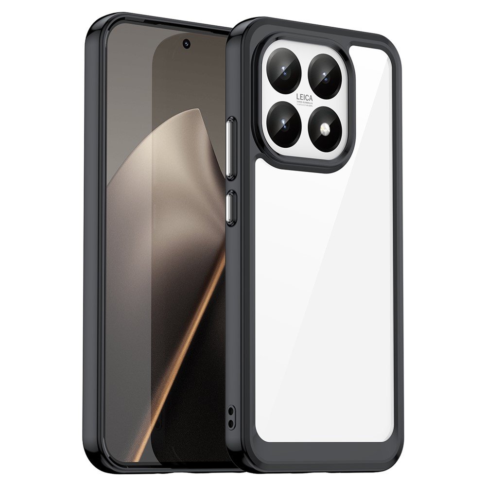 Outer space prozirna maskica s crnim gel okvirom za Xiaomi 15T