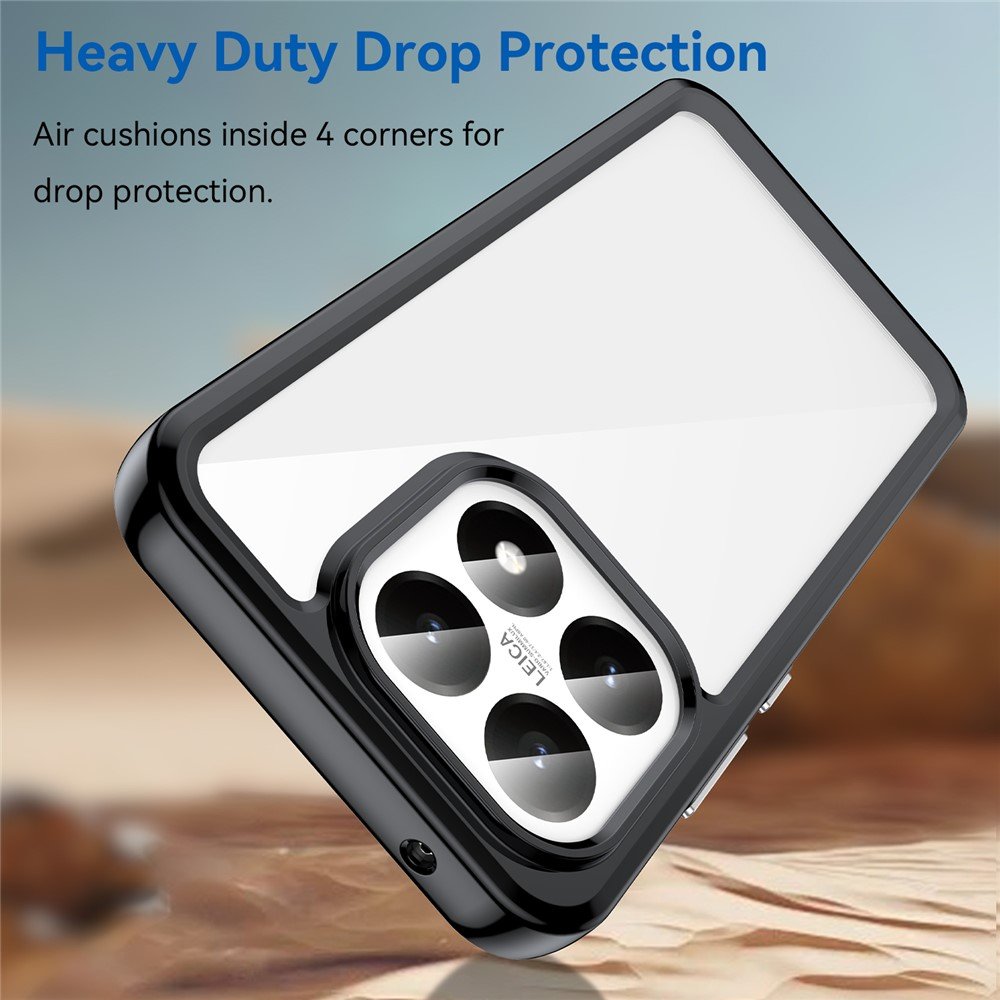 Outer space prozirna maskica s crnim gel okvirom za Xiaomi 15T - Slika 3