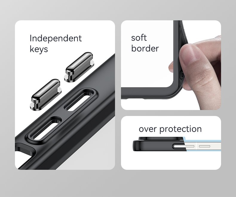 Outer space prozirna maskica s crnim gel okvirom za Xiaomi 15T Pro - Slika 7