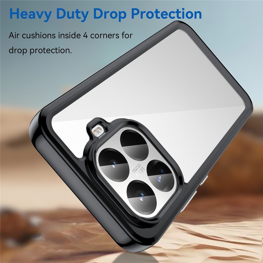 Outer space prozirna maskica s crnim gel okvirom za Xiaomi 15T Pro - Slika 9