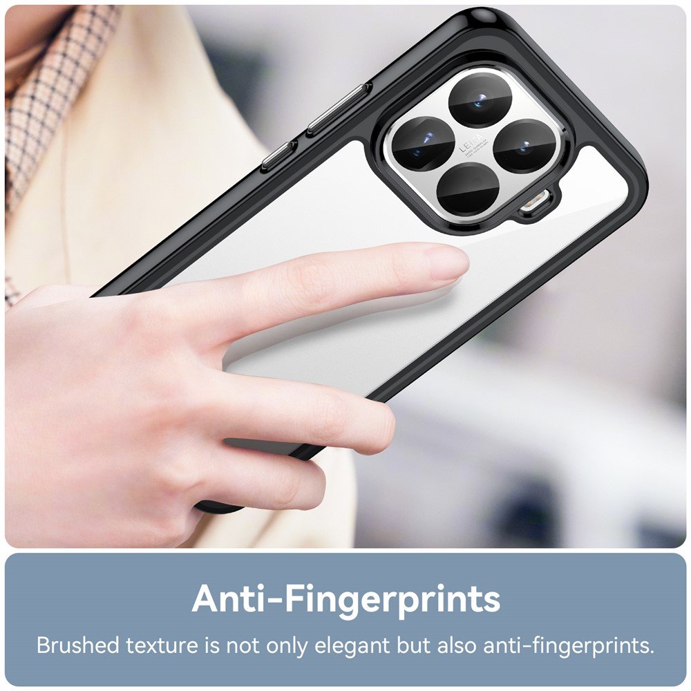 Outer space prozirna maskica s crnim gel okvirom za Xiaomi 15T Pro - Slika 5