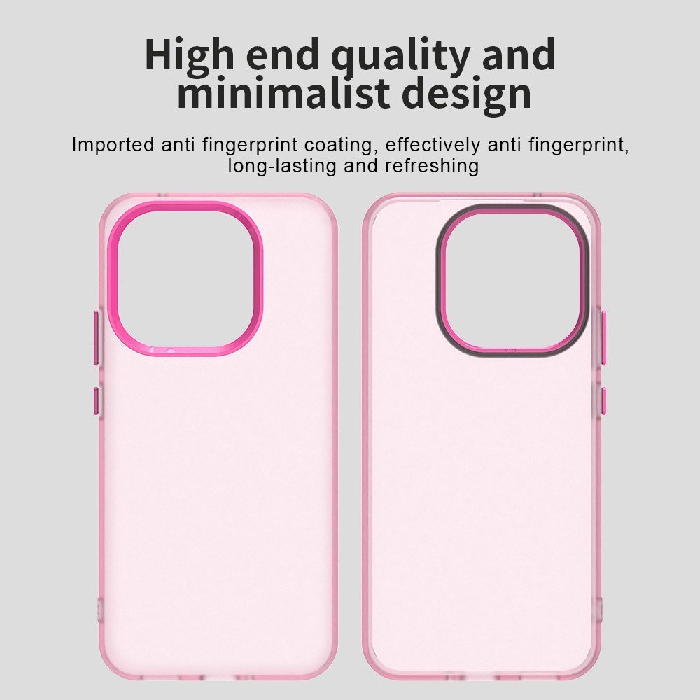 Mat Anti-Drop maskica za Xiaomi 15T - roza - Slika 5