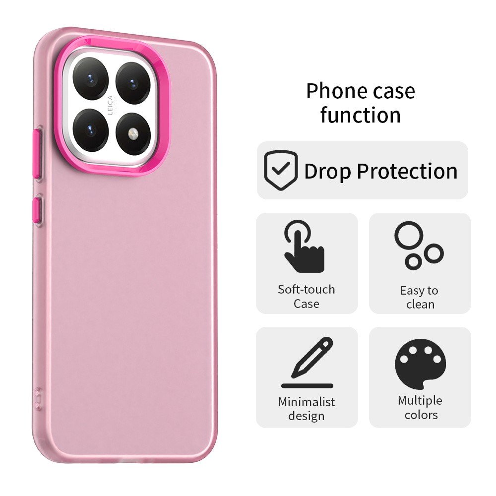 Mat Anti-Drop maskica za Xiaomi 15T - roza - Slika 7