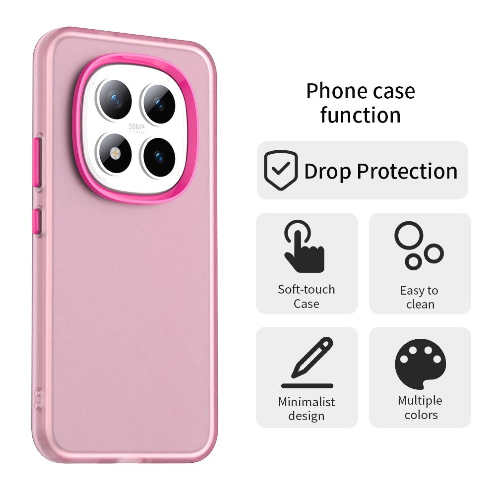 Mat Anti-Drop maskica za Xiaomi Redmi Note 15 Pro - roza - Slika 6