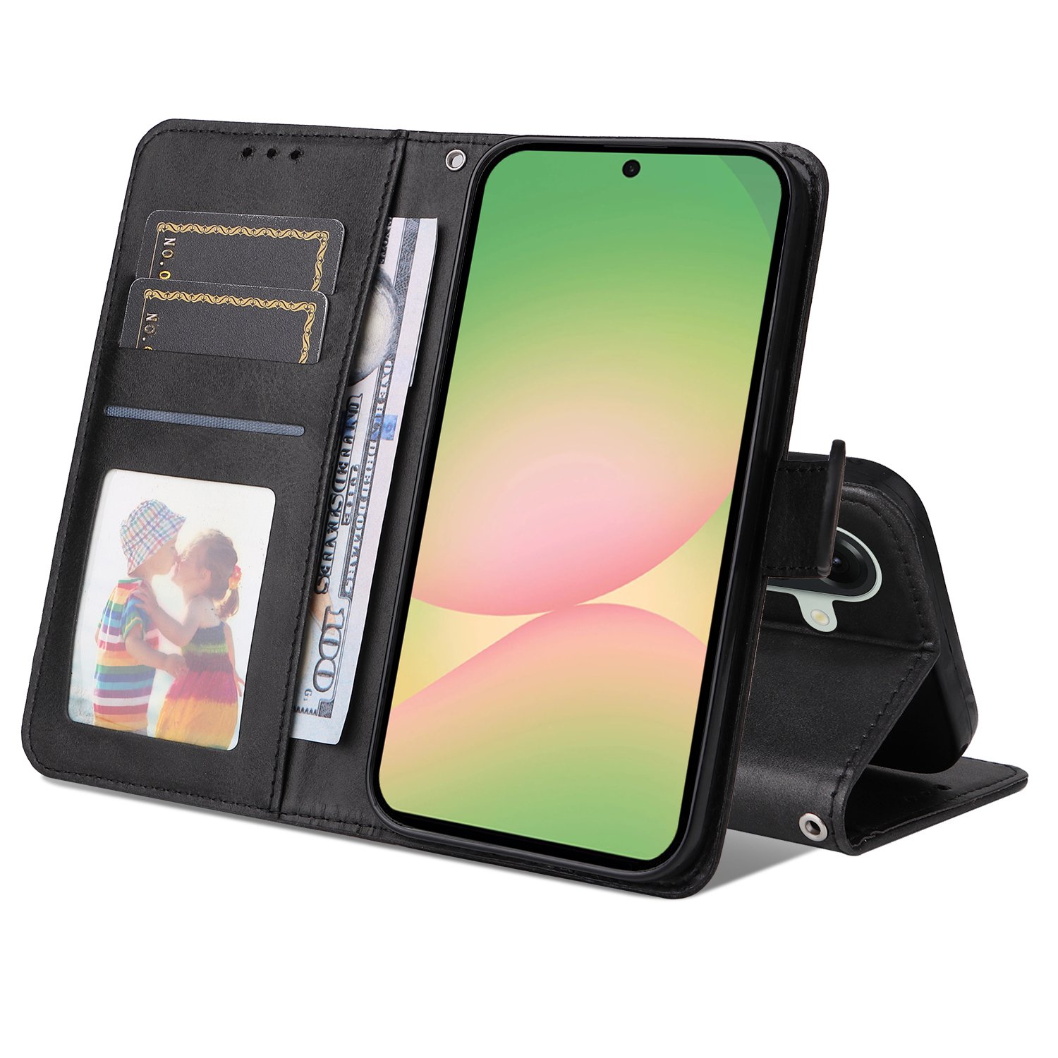 Preklopna wallet maskica za Samsung A57 - crna - Slika 5