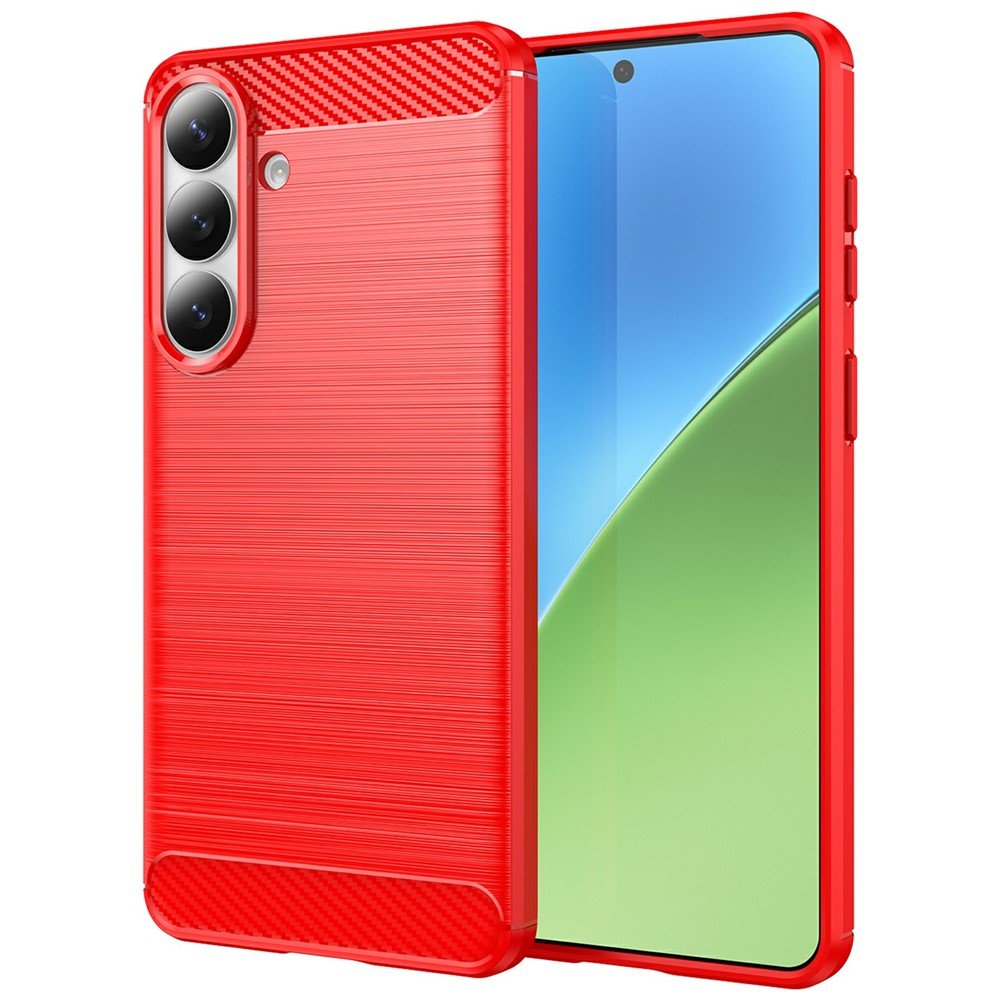 Karbonska maskica za Samsung S26+ - crvena