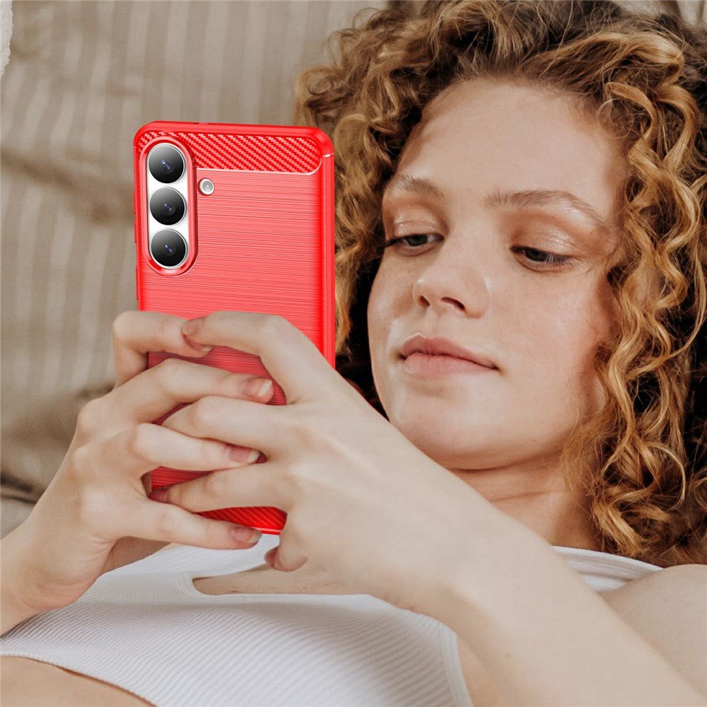 Karbonska maskica za Samsung S26+ - crvena - Slika 8