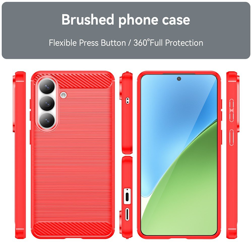 Karbonska maskica za Samsung S26+ - crvena - Slika 3