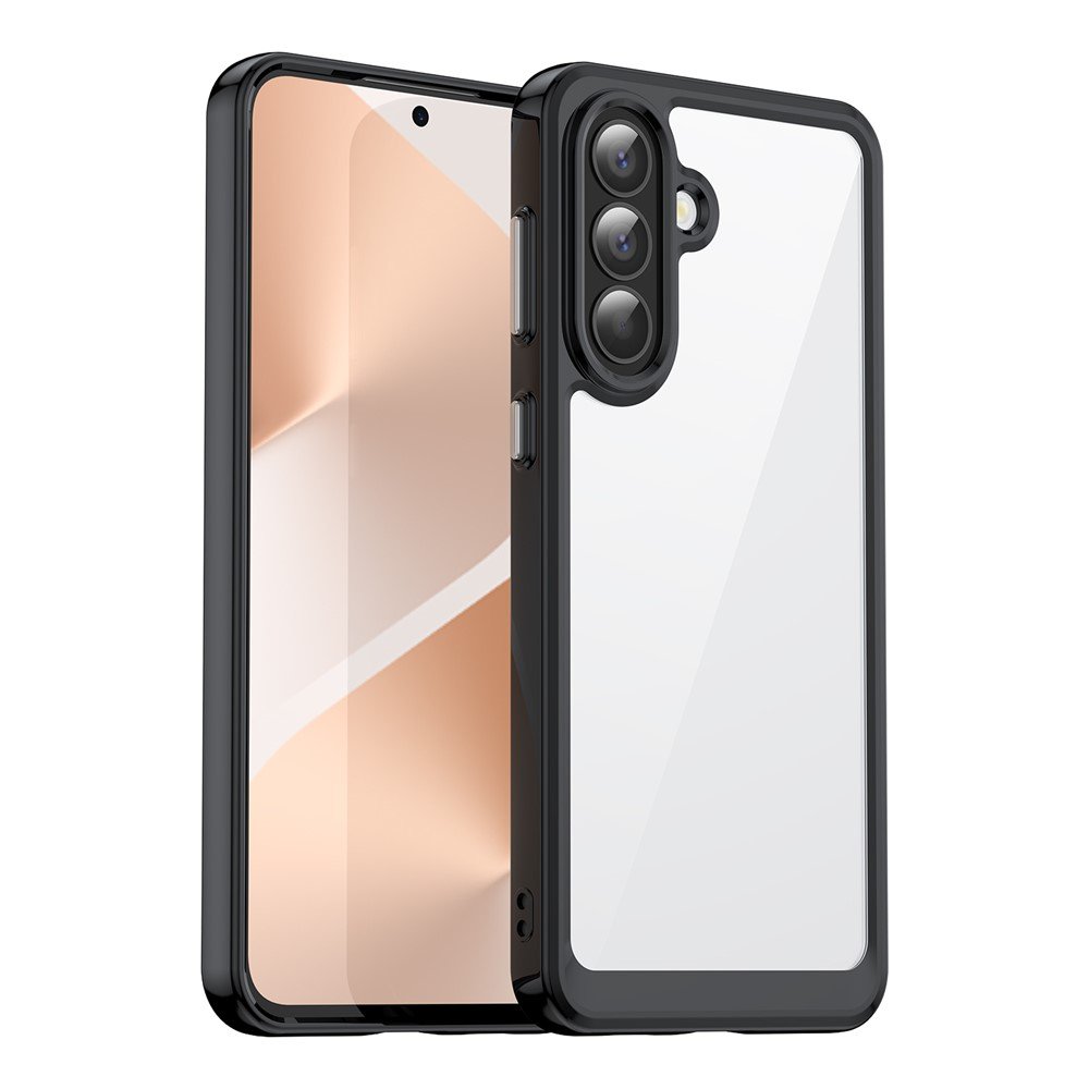 Outer Space prozirna maskica s crnim gel okvirom za Samsung A57