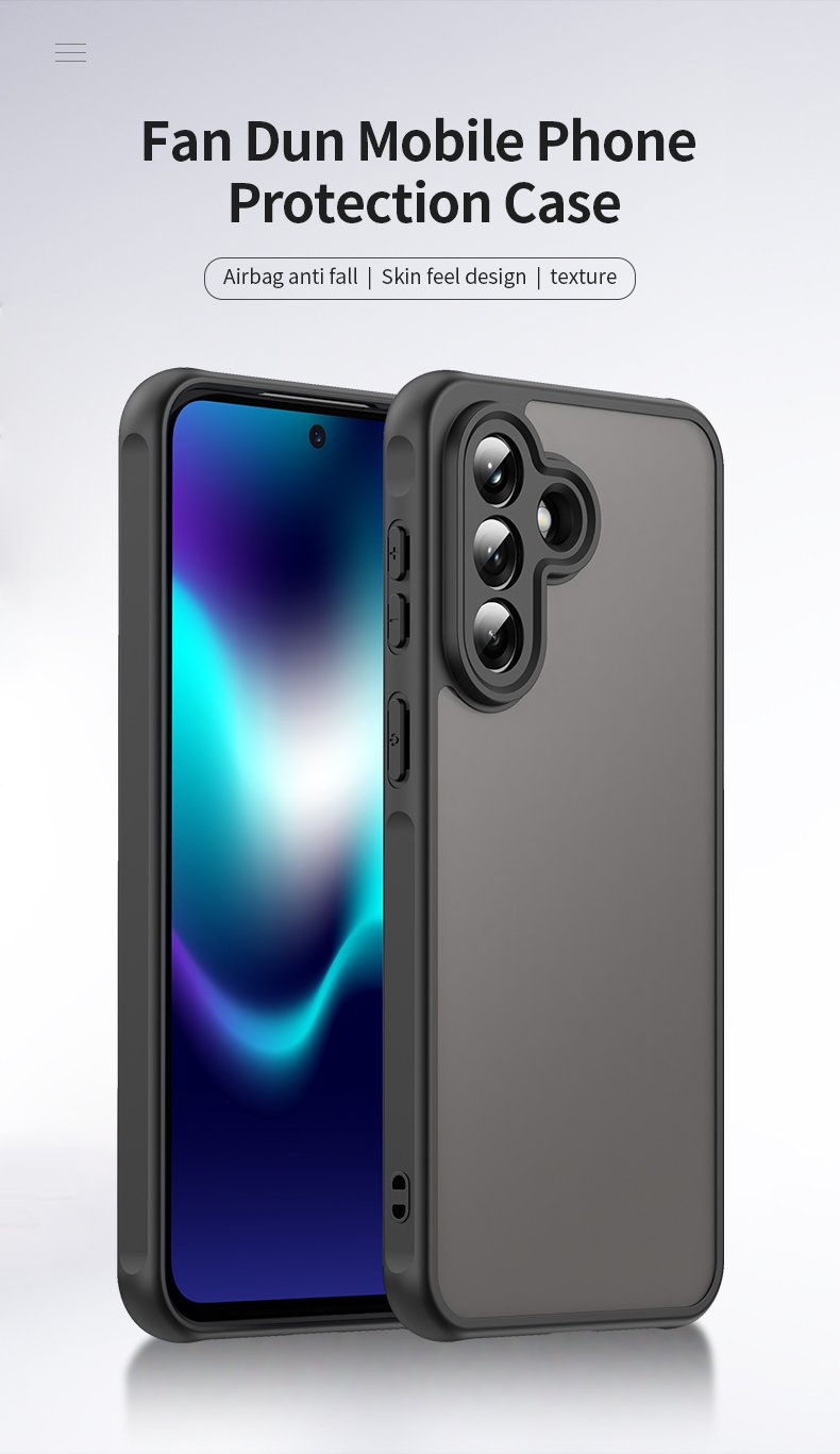 Mat prozirna maskica za Samsung A37 - crna - Slika 14