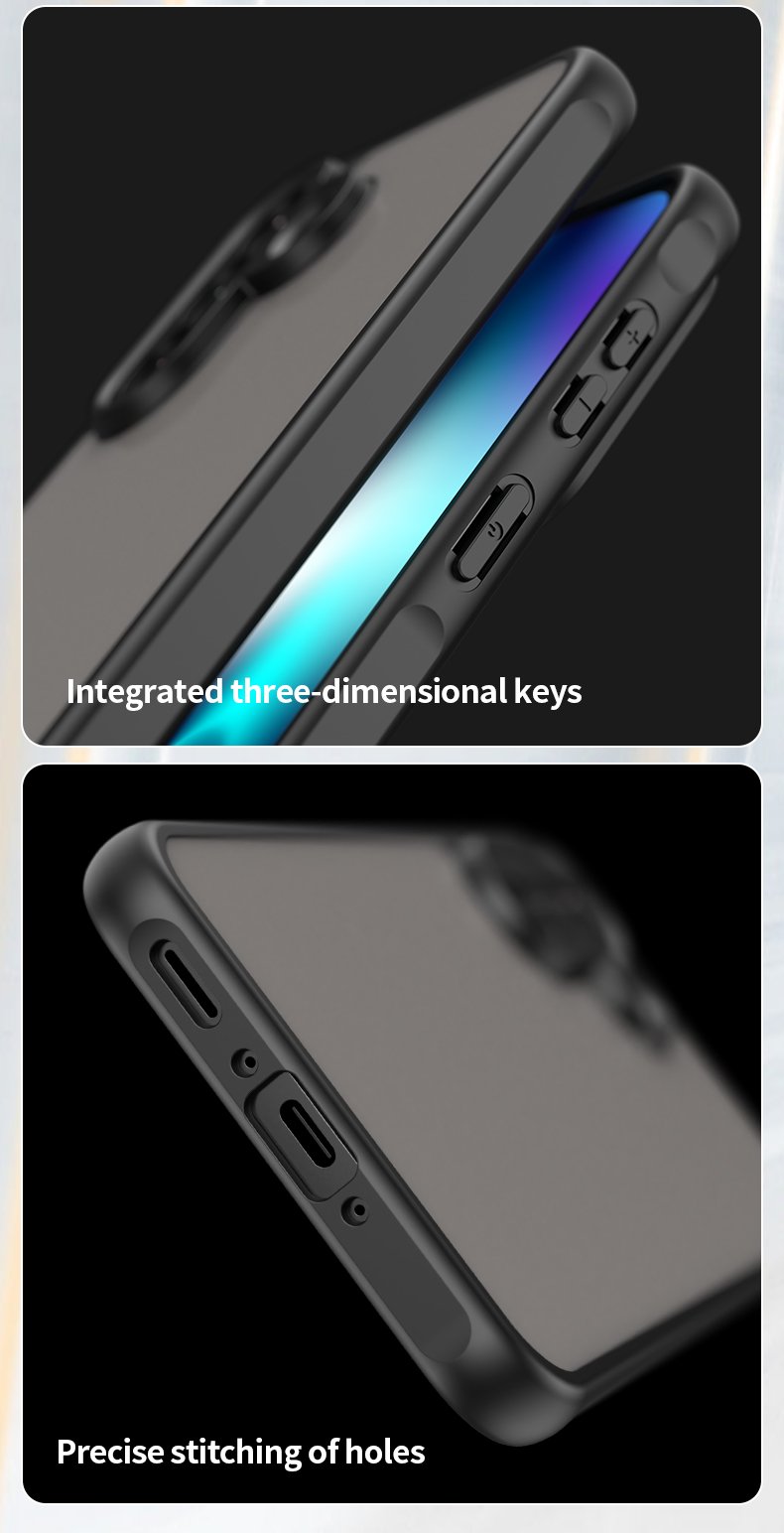 Mat prozirna maskica za Samsung A37 - crna - Slika 5