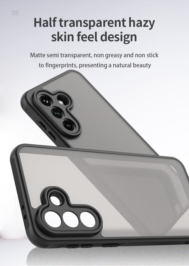 Mat prozirna maskica za Samsung A37 - crna - Slika 13