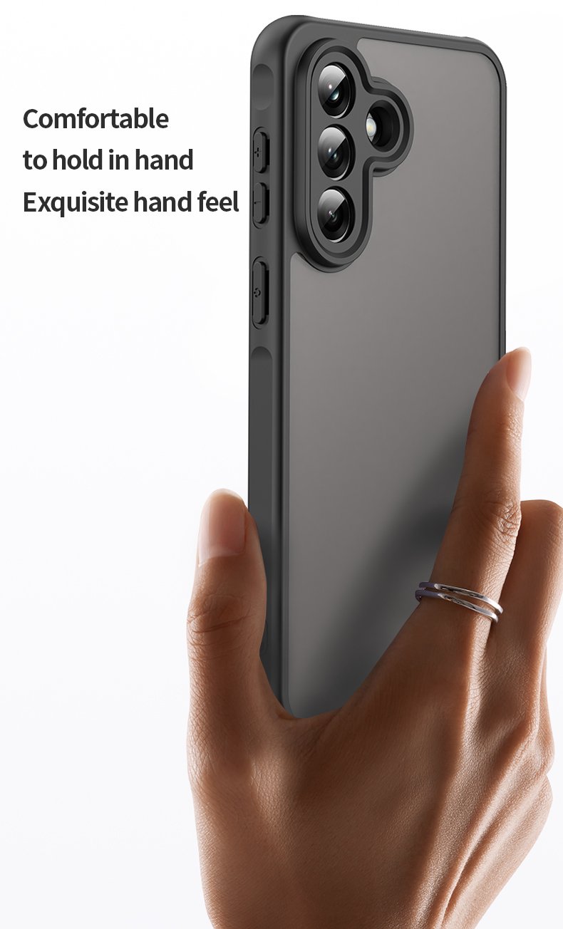 Mat prozirna maskica za Samsung A37 - crna - Slika 12