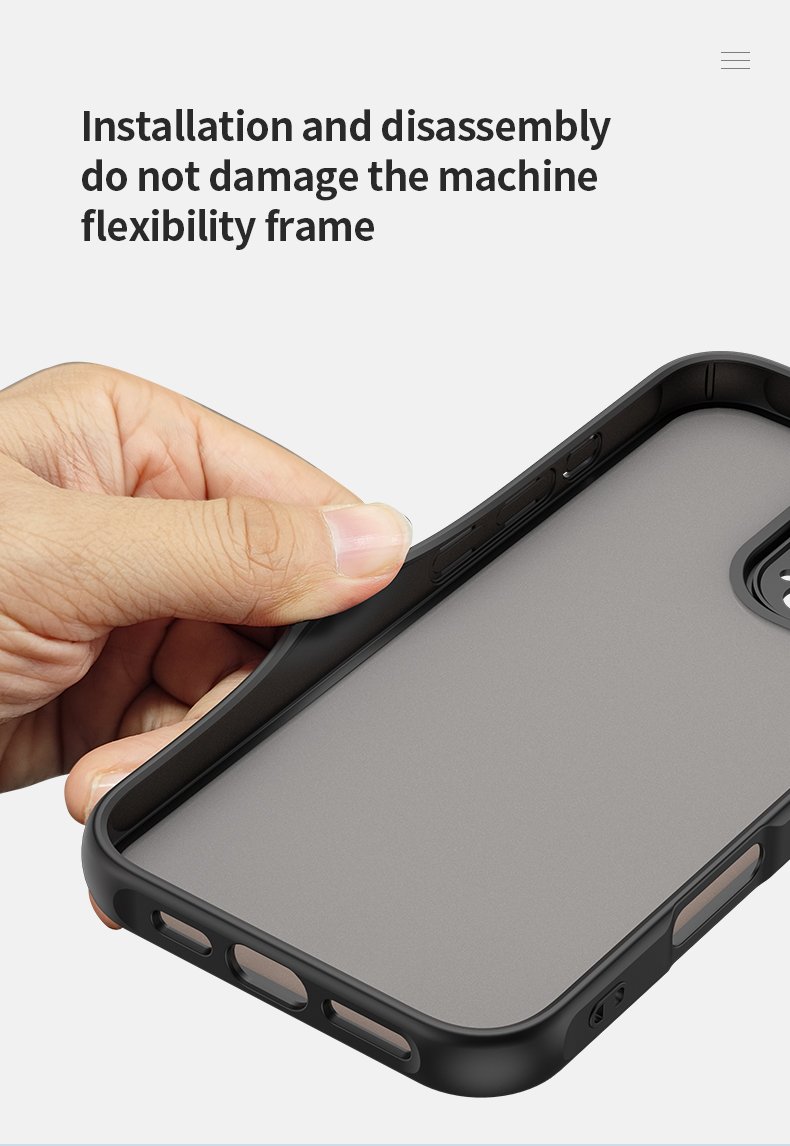 Mat prozirna maskica za Samsung A37 - crna - Slika 11