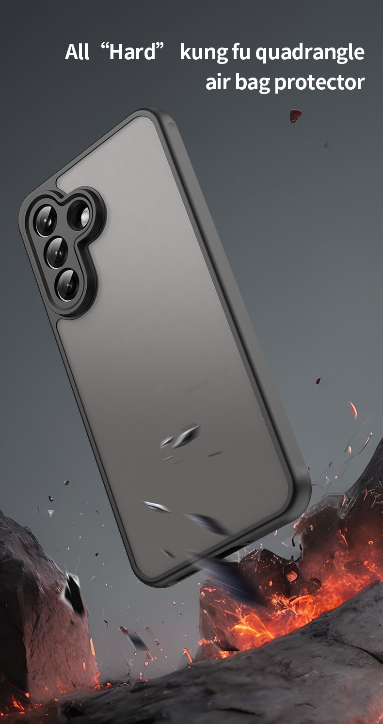 Mat prozirna maskica za Samsung A37 - crna - Slika 8