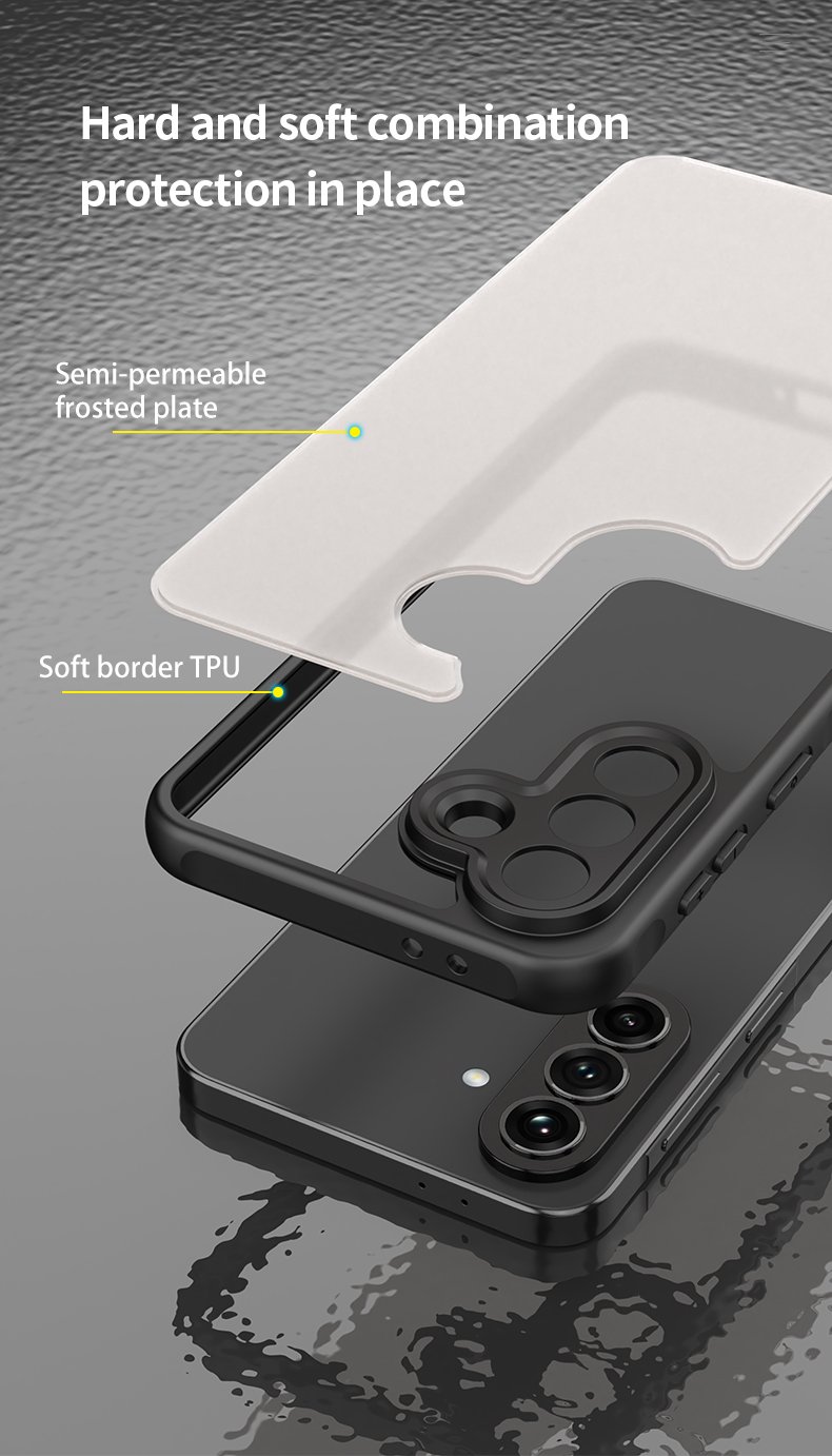 Mat prozirna maskica za Samsung A37 - crna - Slika 7