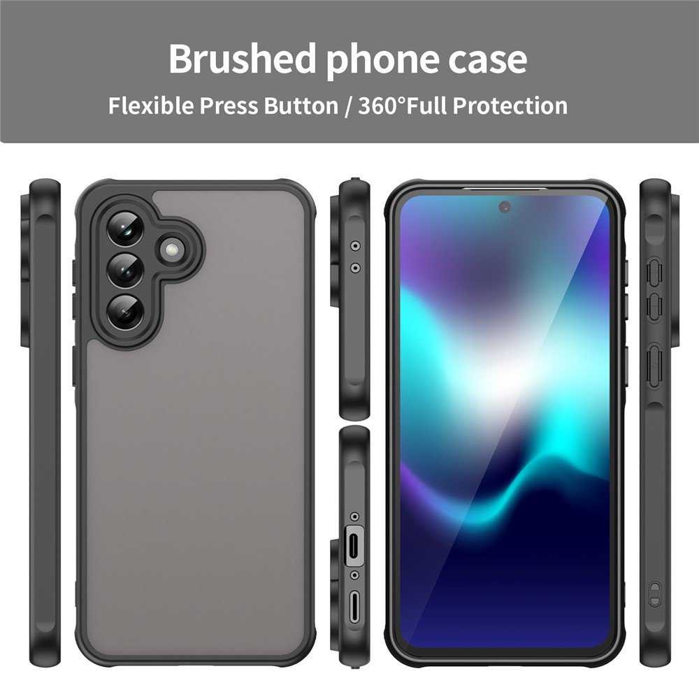 Mat prozirna maskica za Samsung A37 - crna - Slika 15