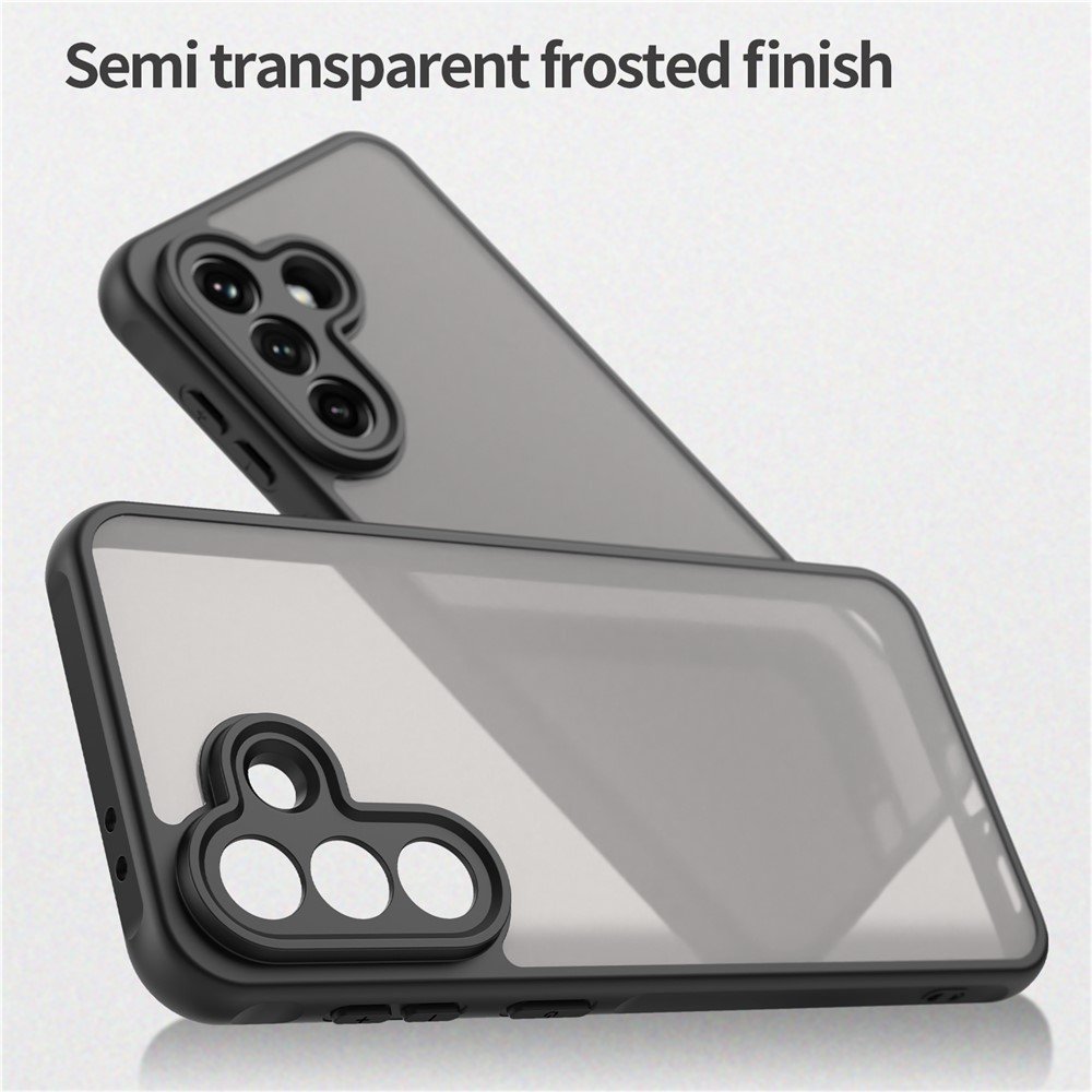 Mat prozirna maskica za Samsung A37 - crna - Slika 2