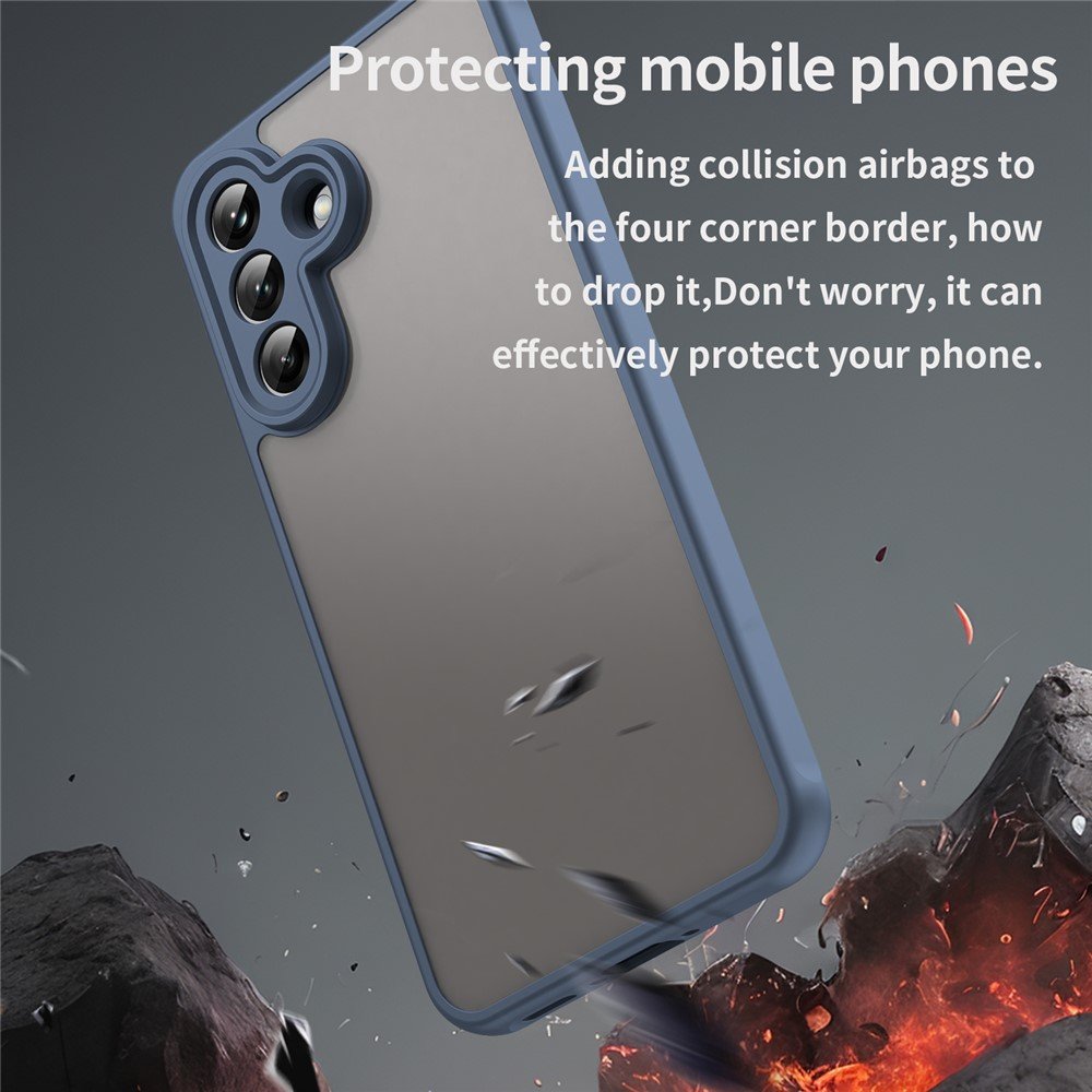 Mat prozirna maskica za Samsung A37 - plava - Slika 4