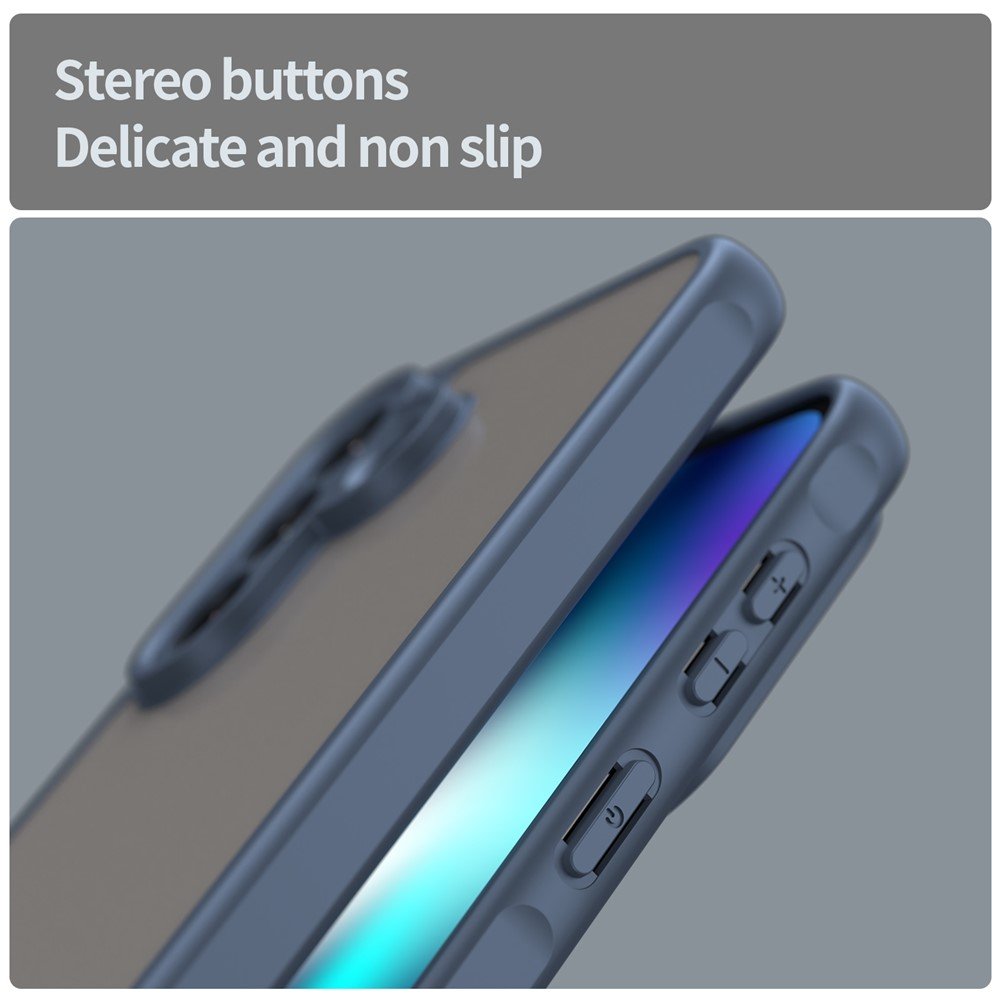 Mat prozirna maskica za Samsung A37 - plava - Slika 6