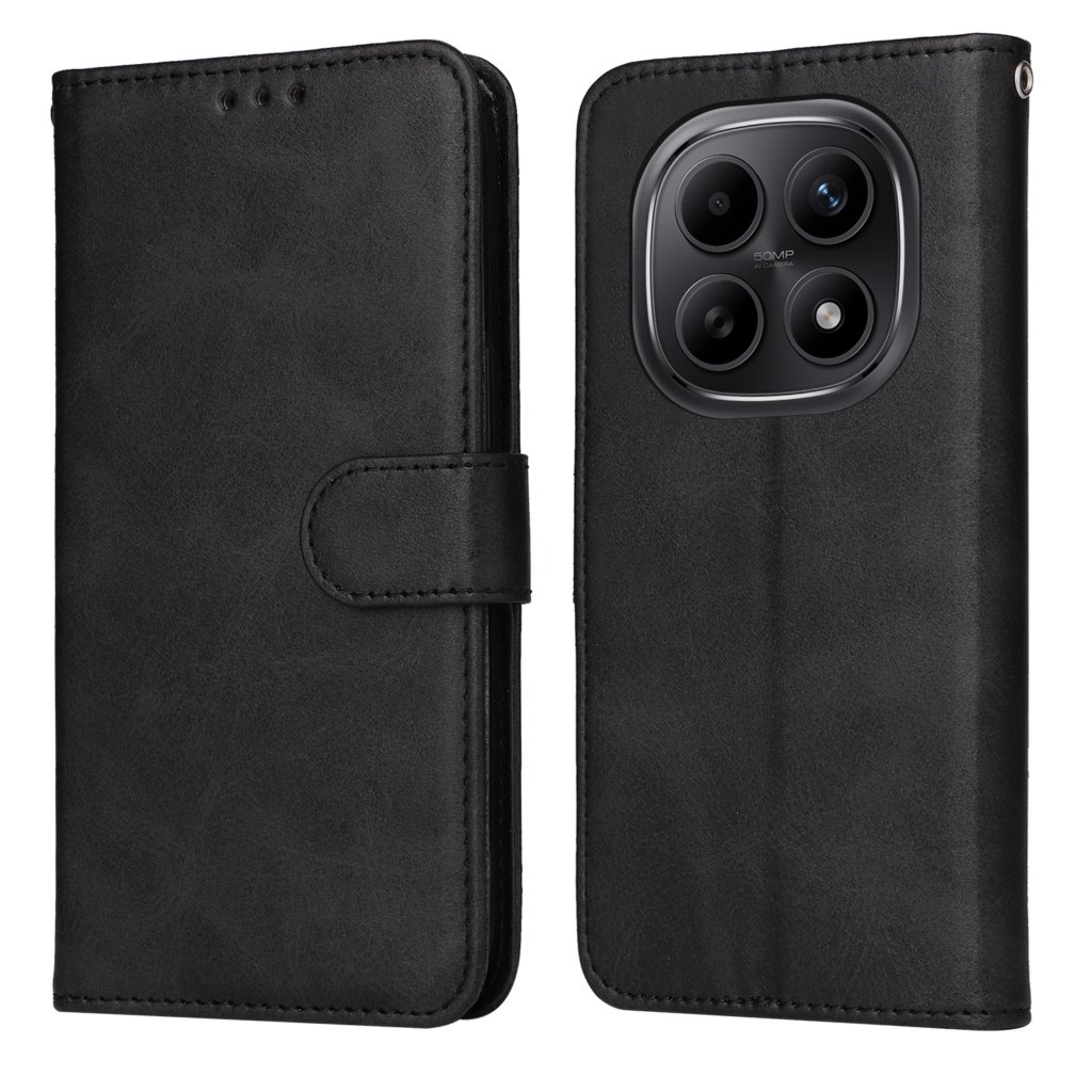 Preklopna wallet maskica za Xiaomi Redmi Note 15 - crna