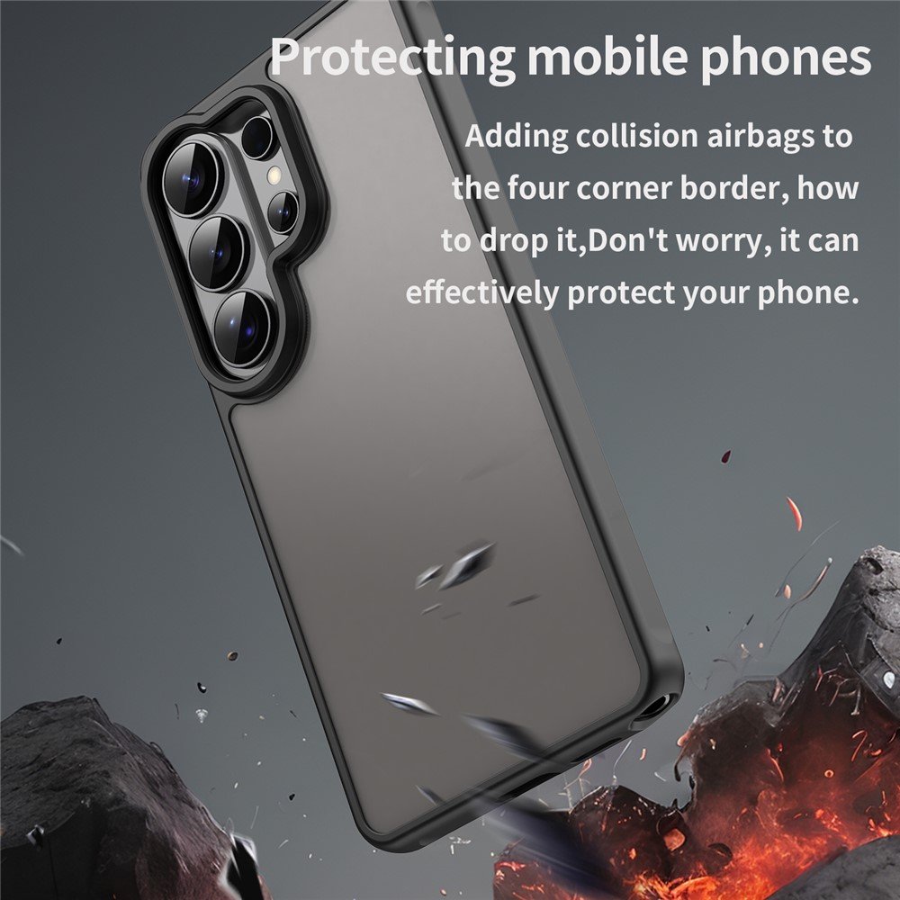 Mat prozirna maskica za Samsung S26 Ultra - crna - Slika 5