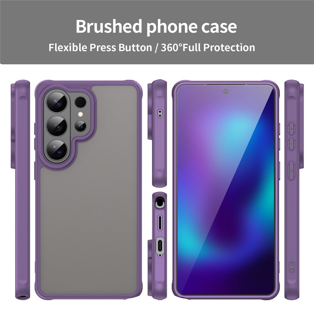 Mat prozirna maskica za Samsung S26 Ultra - ljubičasta - Slika 4