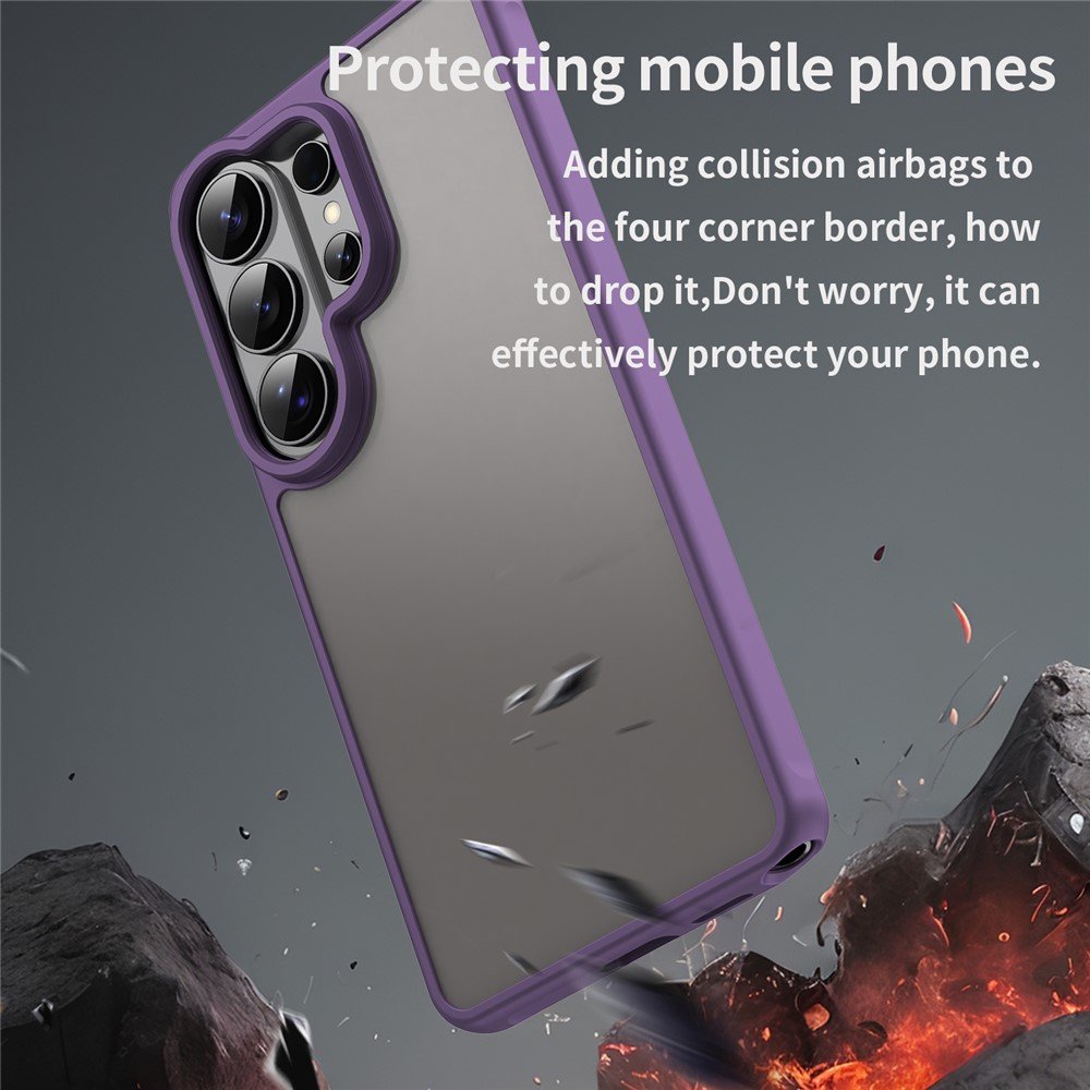 Mat prozirna maskica za Samsung S26 Ultra - ljubičasta - Slika 9