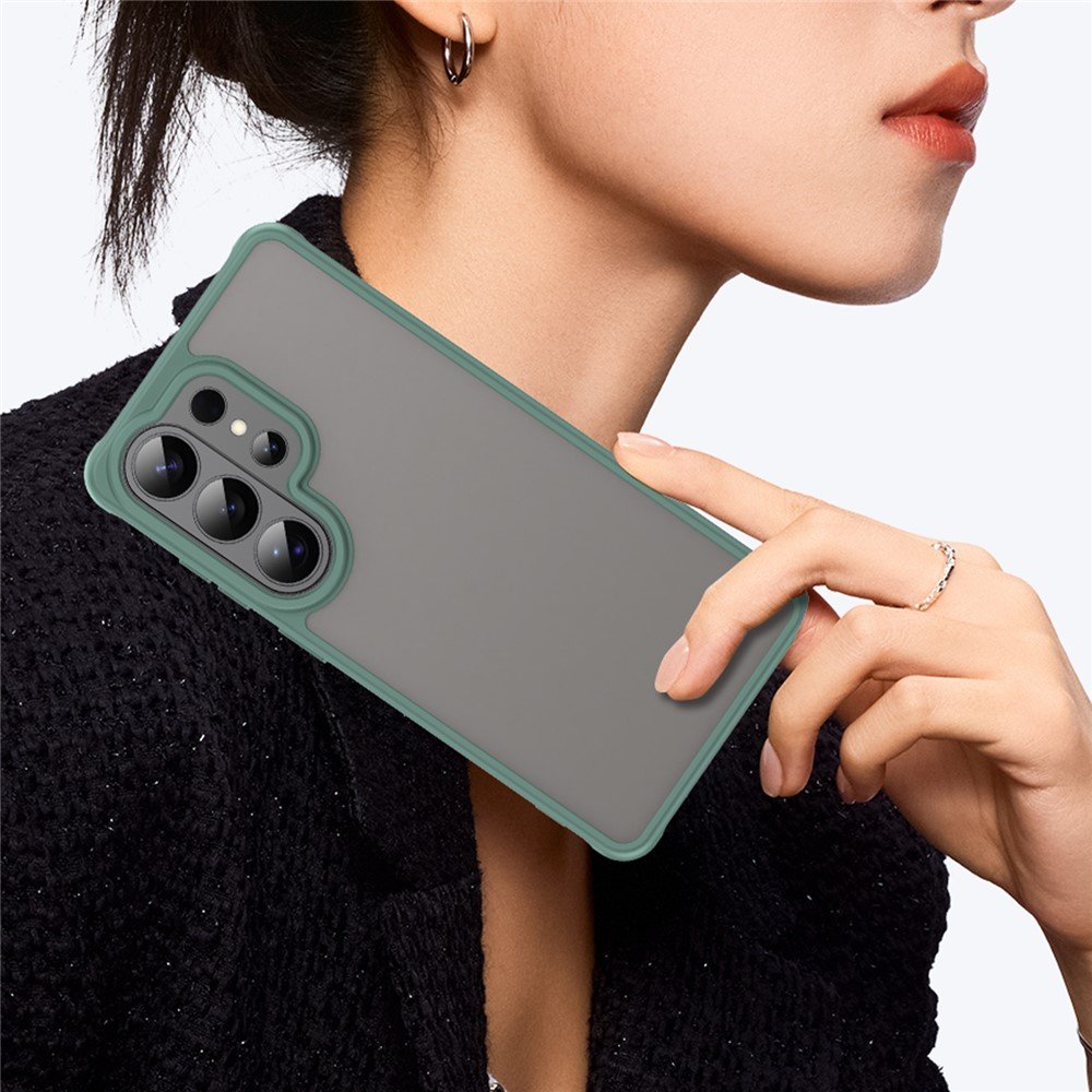 Mat prozirna maskica za Samsung S26 Ultra - zelena - Slika 9