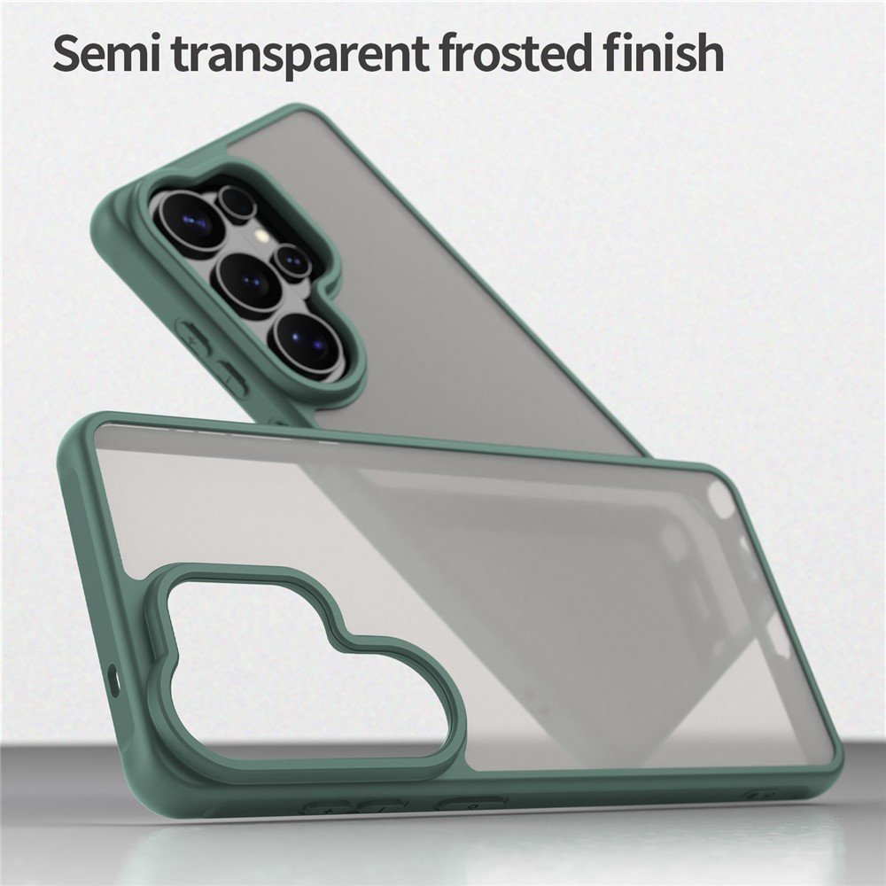 Mat prozirna maskica za Samsung S26 Ultra - zelena - Slika 3