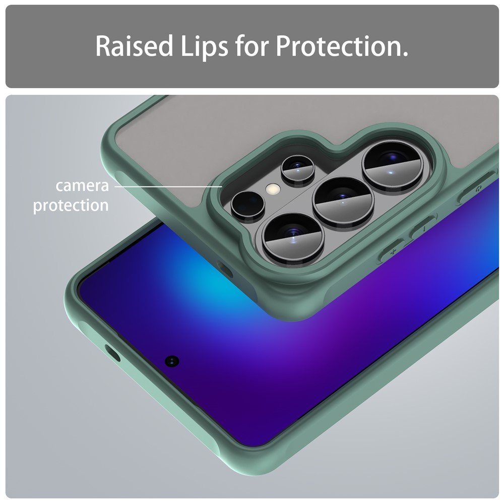 Mat prozirna maskica za Samsung S26 Ultra - zelena - Slika 7