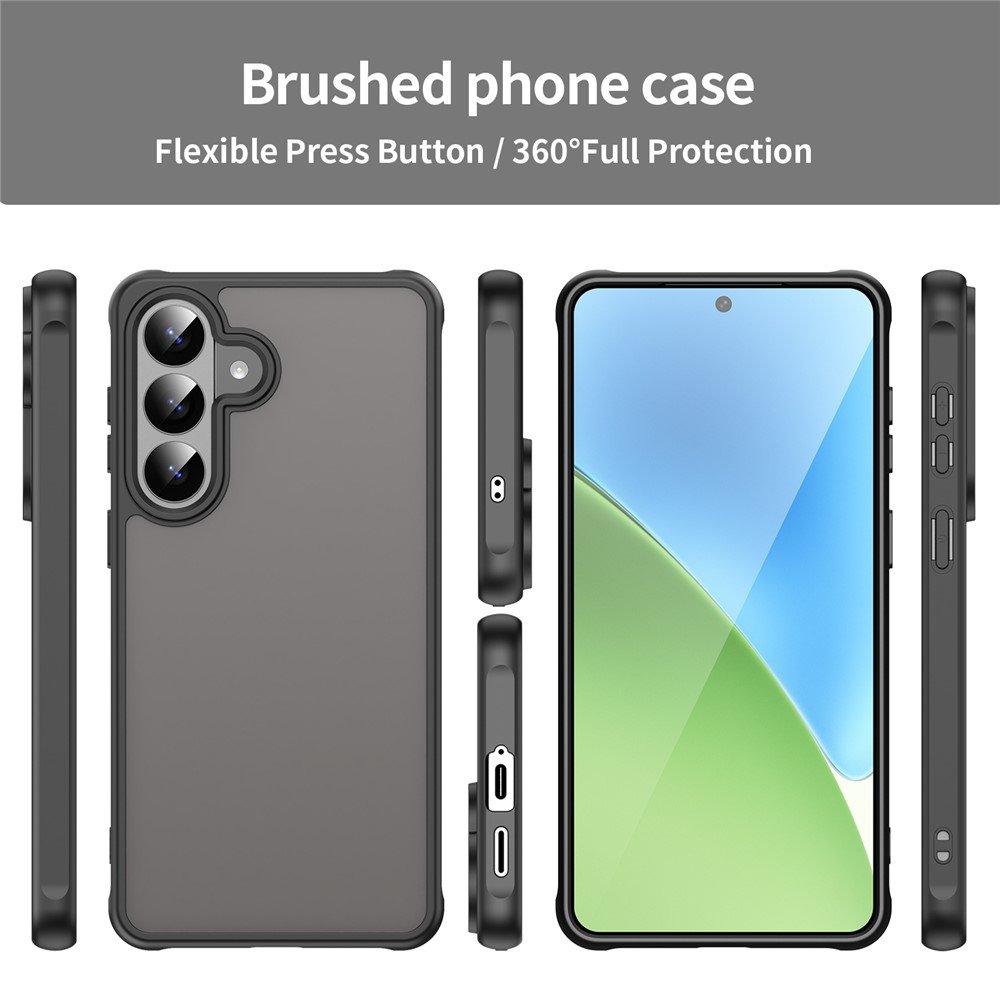 Mat prozirna maskica za Samsung S26 - crna - Slika 4